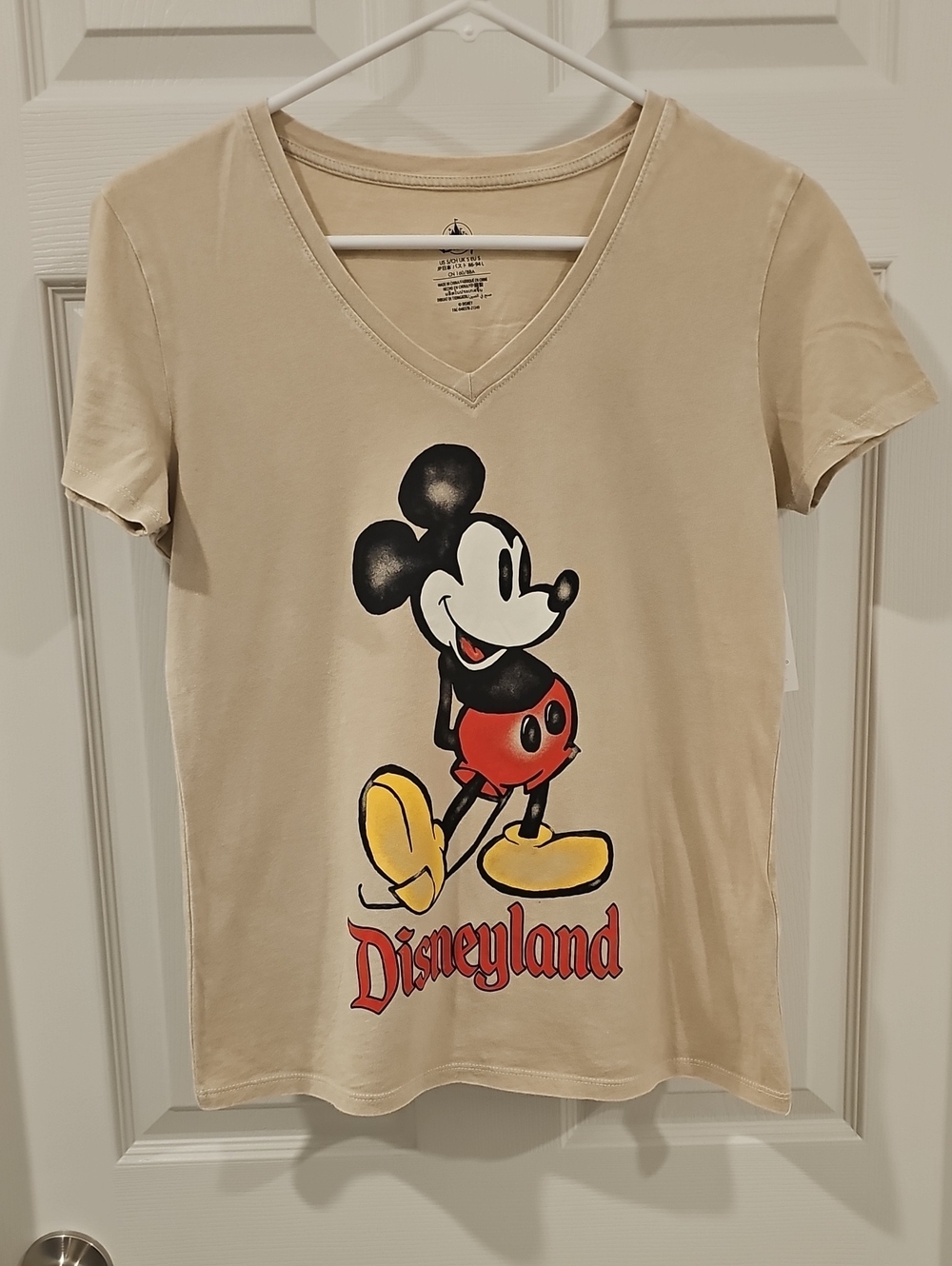 Disneyland Tan S/D Mickey Tshirt Size S